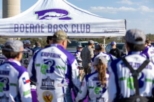 Boerne Bass Club student anglers at a 2026 season tournament