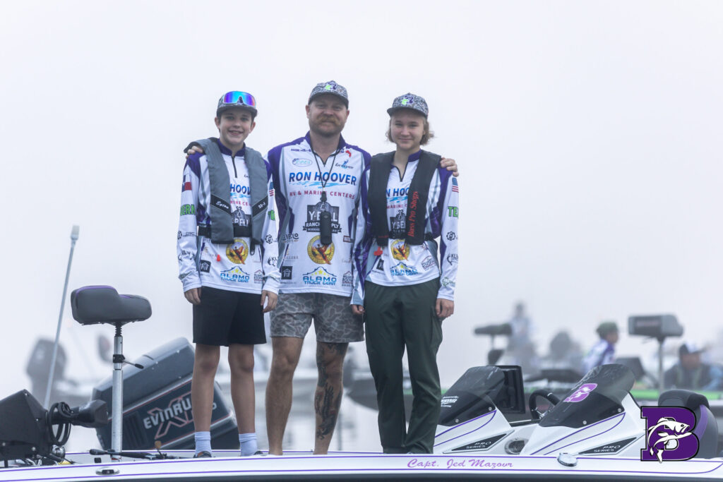 Captain Jed Mazour at Boerne Bass Club FAN tournament