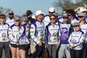 Boerne Bass Club team member at FAN tournament, Boerne Texas youth bass fishing