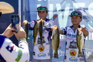 Boerne Bass Club youth angler at official weigh-in, Boerne Texas youth bass fishing